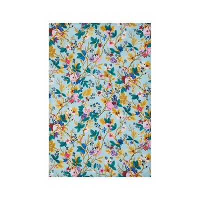 V&A Kilburn Turquoise Chintz tea towel